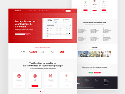 Softland. Saas Landing Page app app design design landing page saas ui website