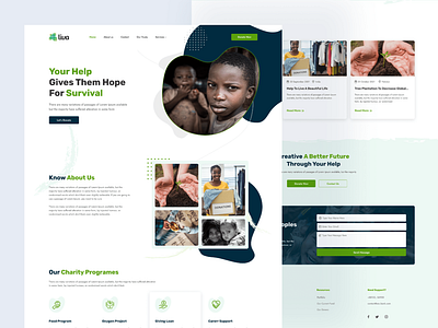 Liva - Charity Landing Page Design