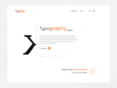 Typography concept banner app app design application banner design figma minimal page space text typography ui website white