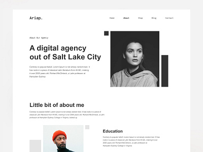 Personal Blog website - Ariap