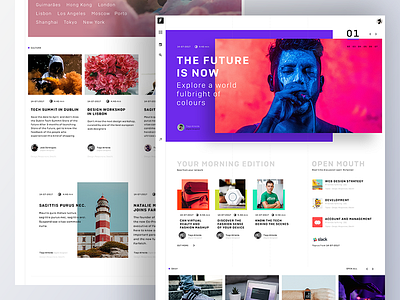 Creative news layout by Tiago Almeida on Dribbble