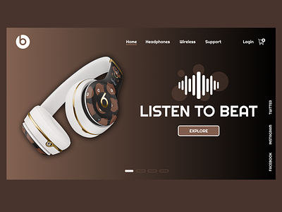 BeatsByDre design ui web