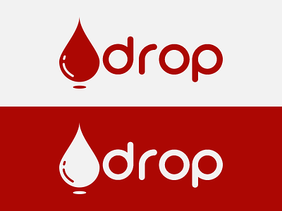 Logo 2 blood design drop logo