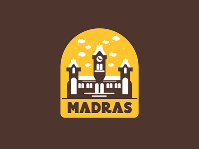 MADRAS. sticker.