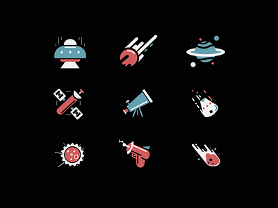 SPACE ICONS! branding design graphic design icon illustration logo typography ui ux vector