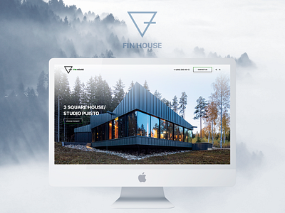 Finlands houses responsive site branding design logo minimal ui ux