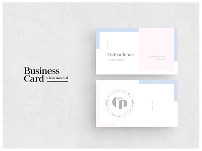 Business Card branding business card cards clean logo