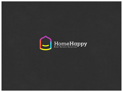 Home Happy Logo branding design design logo happy logo home logo identity logo logo design logo template