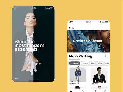 Fashion Clothing shop app ui design by Abhijeet Patil