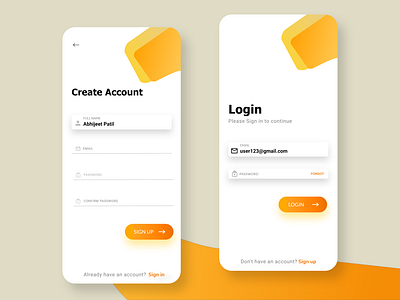 Login Page UI Design for android app app design app designer branding design fashion shop app ui design login design login page login page design login page ui login screen logo logos logotype typography ui uidesign uiux web yellow