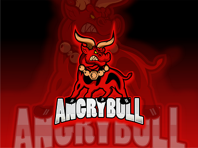 red bull angry animal animallogo cartoon character illustration logo esport logodesign logogaming mascot mascot character mascotlogo