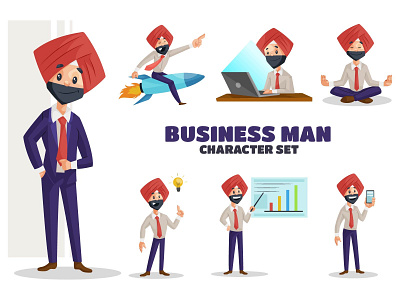 Businessman Character Set