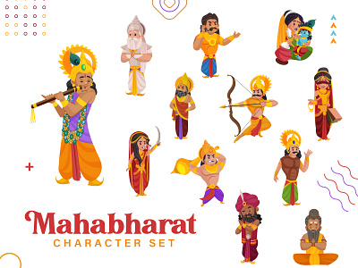 Mahabharat - Cartoon Character Series by Creative Hatti on Dribbble