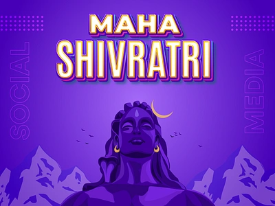 Maha ShivRatri | Illustration and Social media ads ads banner branding cartoon cartoon design character design facebook god illustration india indian instagram maha shivratri post shiv shivratri social ad sticker vector