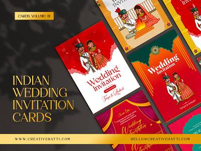 Indian Wedding Invitation Cards Vol. 01