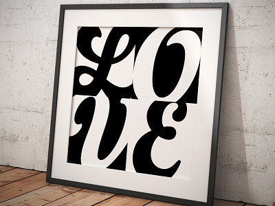 Typographic compositon (Love)