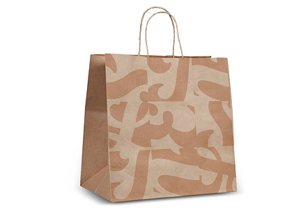 Typographic composition (Shopping Bag)