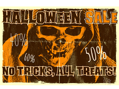 No Tricks, All Treats! add poster ads advertising advertising design advertising poster banner design halloween poster marketing poster poster design sale banner sale banner design visual design