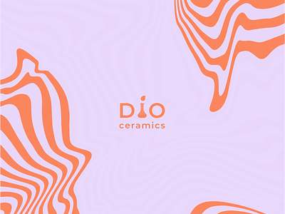 Logo and pattern for DIO Ceramics branding ceramics design logo pattern