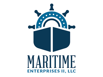 Maritime Enterprises Color Logo enterprises logo maritime ocean padlock sea ship ship wheel vessel water