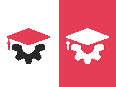 Gear School Icon class college education gear graduation graduation cap icon learn logo school