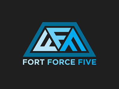 Fort Force Five Logo clan design fort force five fortnite gaming illustration logo logo design streaming twitch typography video games