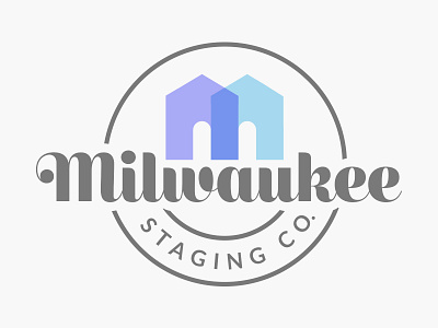Milwaukee Staging Co. Logo house staging interior design logo milwaukee staging