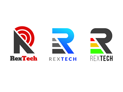 RexTech Logos iiot industrial iot logo logo design tech logo technology