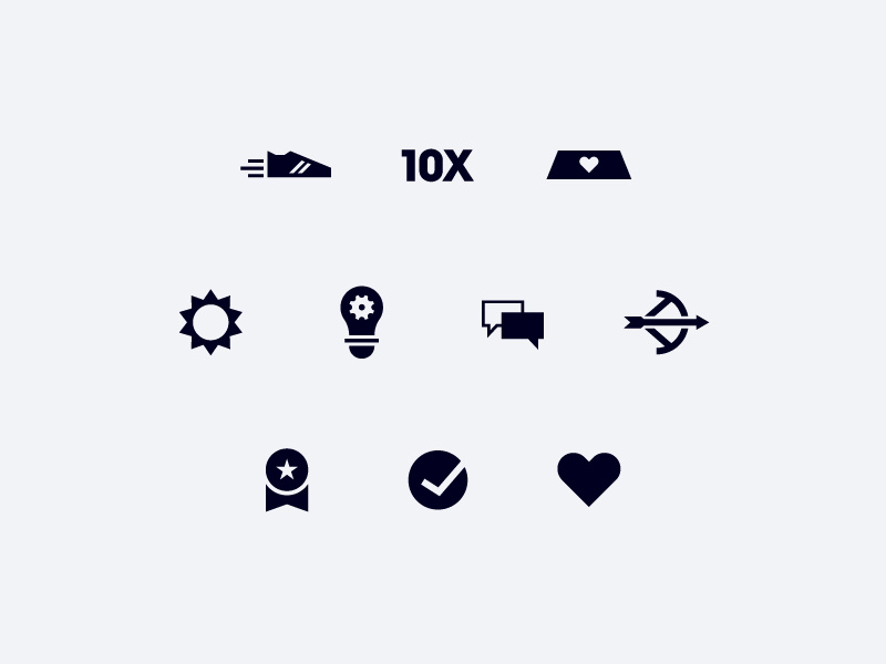 Playbook Icons illustration leadpages icons core values