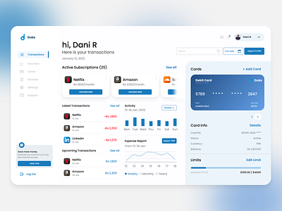 Transactions Management Dashboard