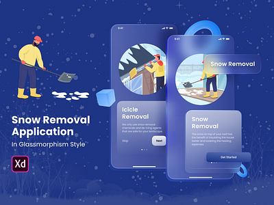 Snow removal app design