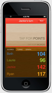 Webapp version of my Scrabble scorekeeper project