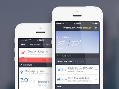 Travel App app bbg drew rios flat flights iphone minimal modern travel ui weather web