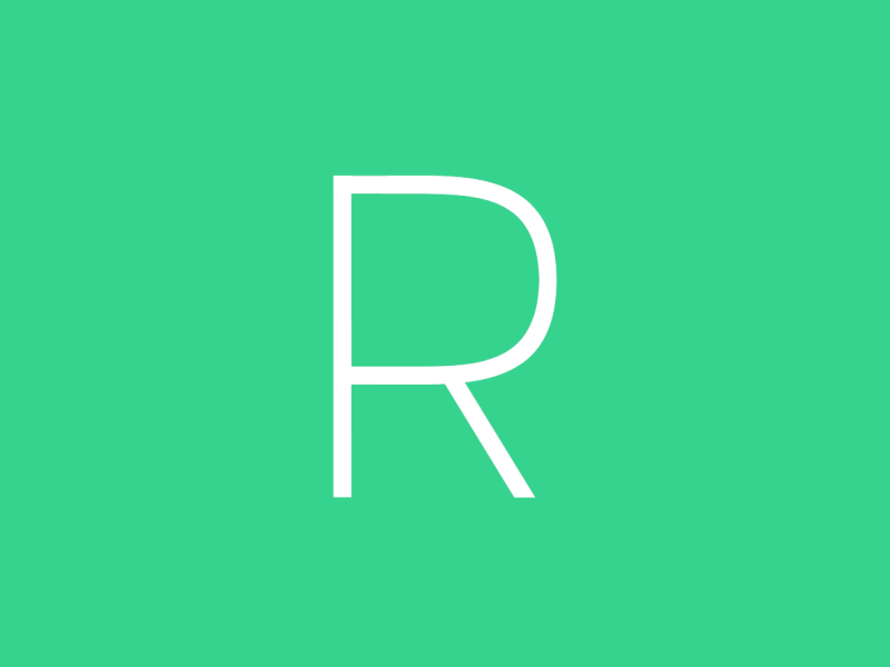 R Letterform (Animated)