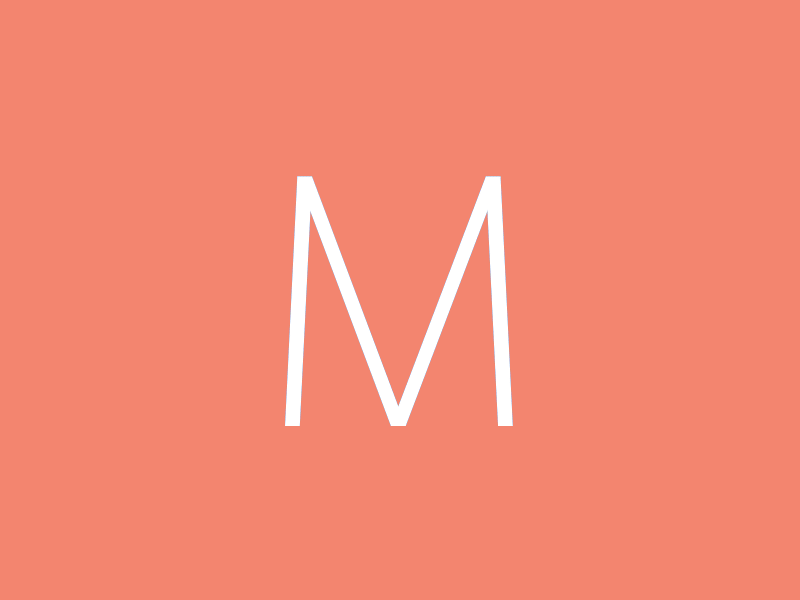M letterform (Animated) - Lumen after effects animated drew rios font gif minimal modern motion simple type typo typography