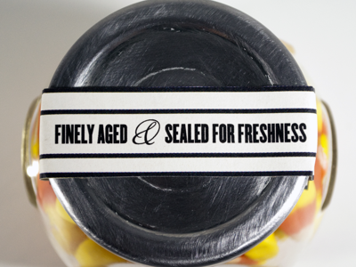 Finely aged & Sealed for freshness aged candy corn finely fresh label seal sealed