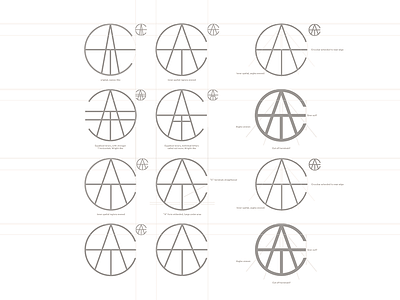 ATC "Amalgam" Monogram architecture atc brutalist cipher custom drew rios emblem logo mark minimal monogram type