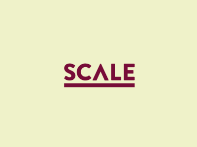 Scale branding invert logo logotype scale type
