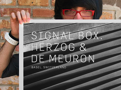 Signal Box black spectacles box bright bright great herzog de meuron poster signal