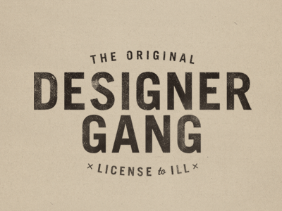 Designer Gang for Life badge designer gang seal