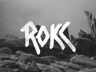 Rokk rocks grunge handwritten hardcore logotype rock rokk