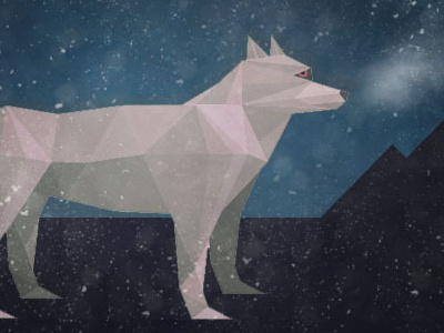 Wolf Album Cover Art album art polygon wolf