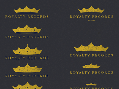 Royalty Records branding crown logo records royal royalty