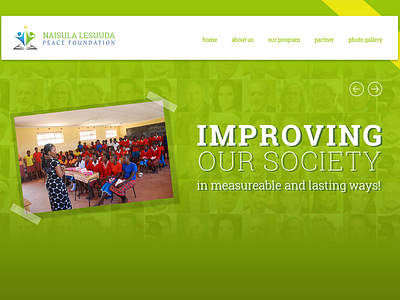 Landing Page for NGO ngo simple user interface web page