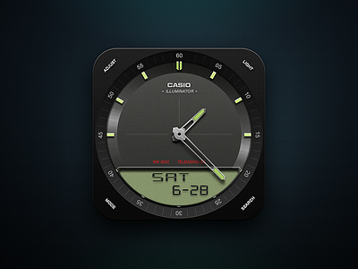 Casio icon casio clock digital icon
