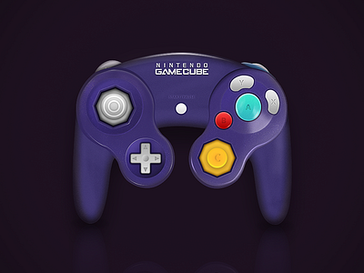 GameCube controller design game gamecube gamepad illustration