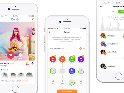 Badoo - design contest. Part Two. app concept contest mobile