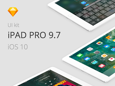 Free Sketch template - iOS 10 - iPad Pro 9.7