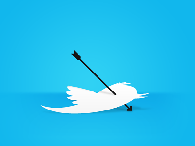 I killed the Twitter bird illustration twitter