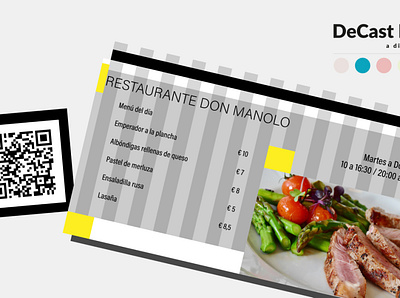 QR Code for Restaurants branding freelance graphic design marketing minimal social media graphic design ui ux vector web